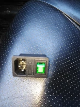 Fuse Connector-Plug Rocker-Switch Power-Socket Inlet Black Iec320 C14 Blue Green 