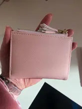 Cartera pequeña de piel con borlas para mujer, billetera corta de piel con cremallera, 2020