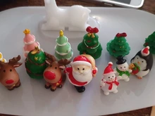 Resin Figurines Decor Christmas-Decoration Snow-Landscape-Model-Ornaments Miniatures