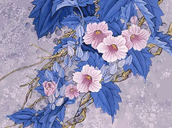 

Coloring by numbers: painting flowering branch, 40*50 cm snow white 905-AB