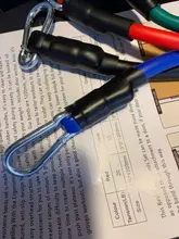 Bandas de resistencia de látex para entrenamiento físico, cintas elásticas con tubos de goma y tiradores para fitness, yoga y crossfit, material para ejercicios de tonificación muscular, set con 11 unidades