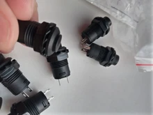 Interruptor de botón momentáneo DS228, botón de bloqueo de encendido/apagado para tablero de coche, barco, 12V, DS428, 10 Uds.