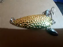 Goture 1PC Fishing Lure Metal Spoon Spinnerbait Double Rotating Hard Artificial Baits