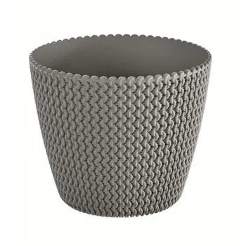 

PROSPERPLAST round Pot with chipped-Ø 295mm-old Stone
