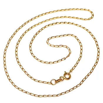 

18k gold chain bilbao hollow 60cm. [AB2989]