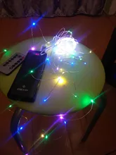 Christmas-Light Timer Decoration Led-String Copper-Wire-Garland Remote-Control Waterproof