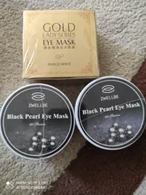 Mascarilla de colágeno con perlas negras, parches de Gel hidratante Natural para los ojos, elimina las ojeras, bolsa antiedad, cuidado de la piel, 60 uds.