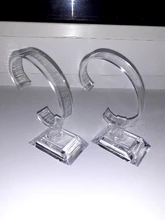 Soporte de exhibición de reloj de pulsera de plástico de 10 Cm, venta de soporte de caja de exposición, herramienta de embalaje de joyería transparente, reloj con control de peso Total