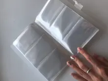 18 tipos de sujetadores para álbumes, 120/240 tarjetas de capacidad para tarjetas de 60x90mm, tarjetas marcadores de libros, funda