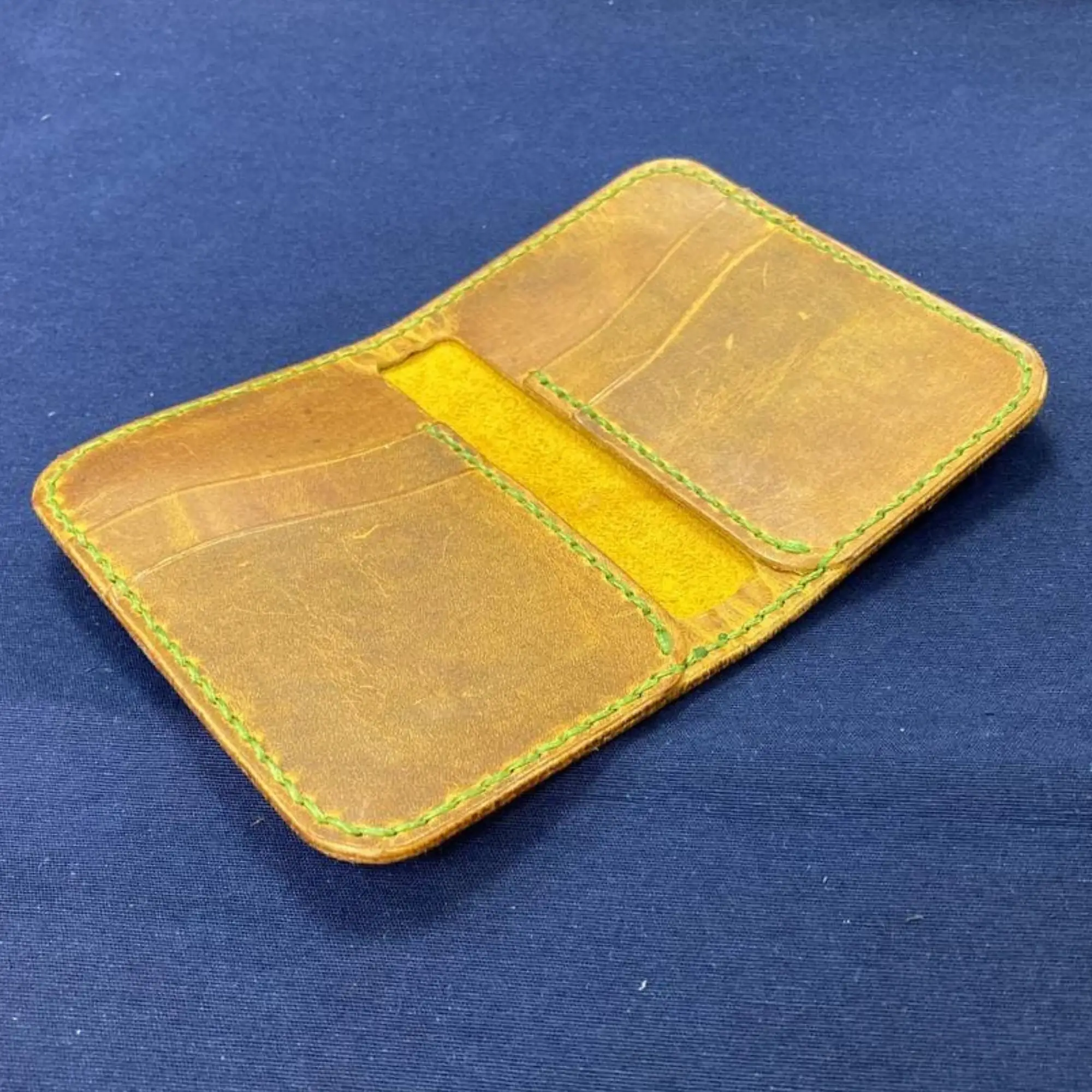 Ipekbazaar DIY Handmade Genuine Leather Vertical Wallet Making Kit Specially Cut Crazy Leather Pieces For Wallet & Card Holder