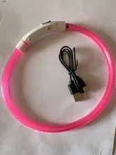 USB Rechargeable LED Pet Dog Collar Flashing Glow Glowing Luminous Night Dog Collars