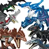 Jurassic Dinosaur World Brutal Raptor T-Rex Triceratops Indominus Rex Model Building Blocks Dino Velociraptor Figure Bricks Toys 3
