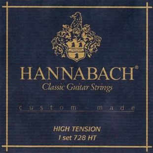 

728ht custom made blue string kit for classical guitar, strong tension, hannabach