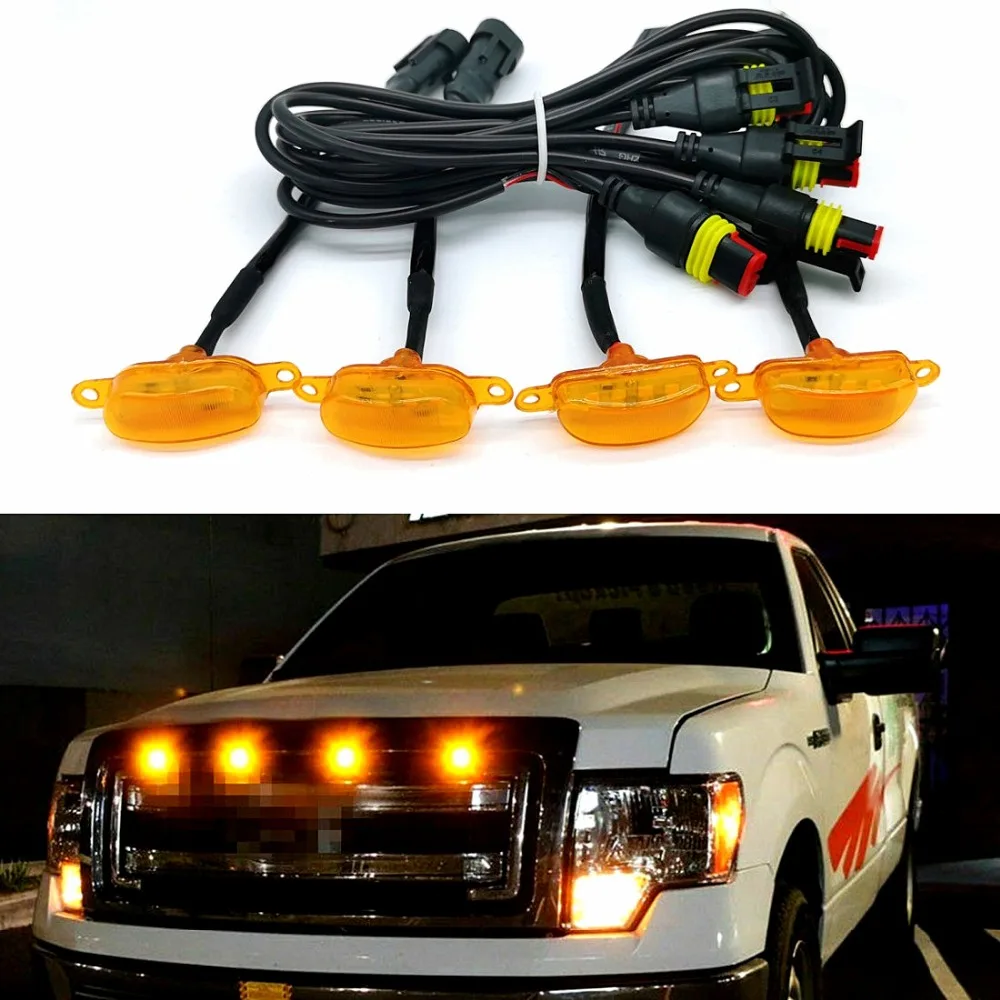 Car Front Grille LED Light Auto Truck Grille Long Bright Grill Lamp