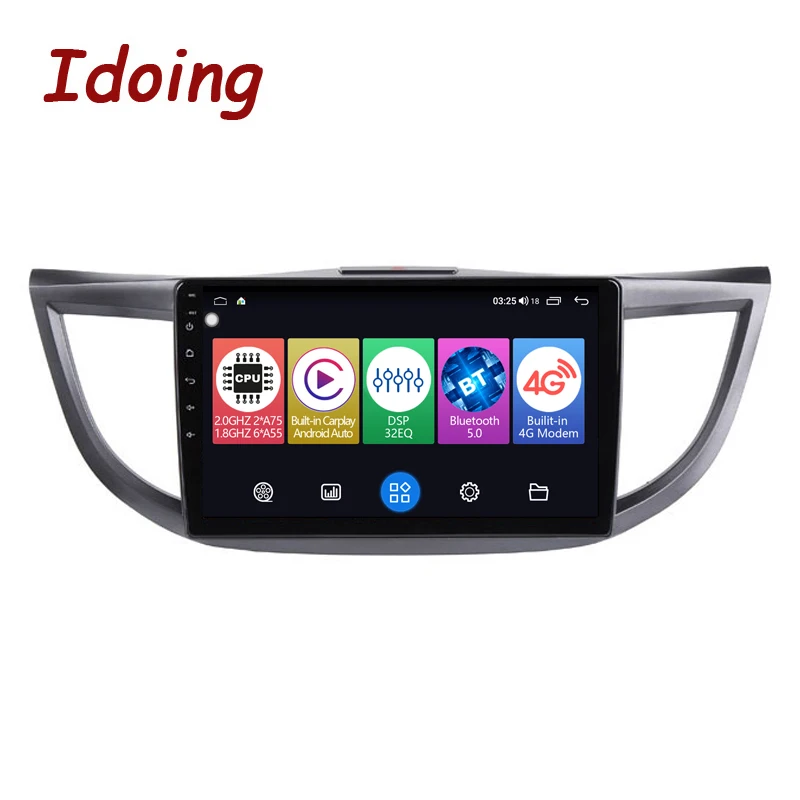 

Idoing 10.2"Android Car DSP Radio Multimedia Player For Honda CRV CR-V 4 RM RE 2011-2015 GPS Navigation Head Unit Plug And Play