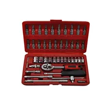 46 шт. 1/4 комбинированный гаечный ключ и Трещоточный ключ