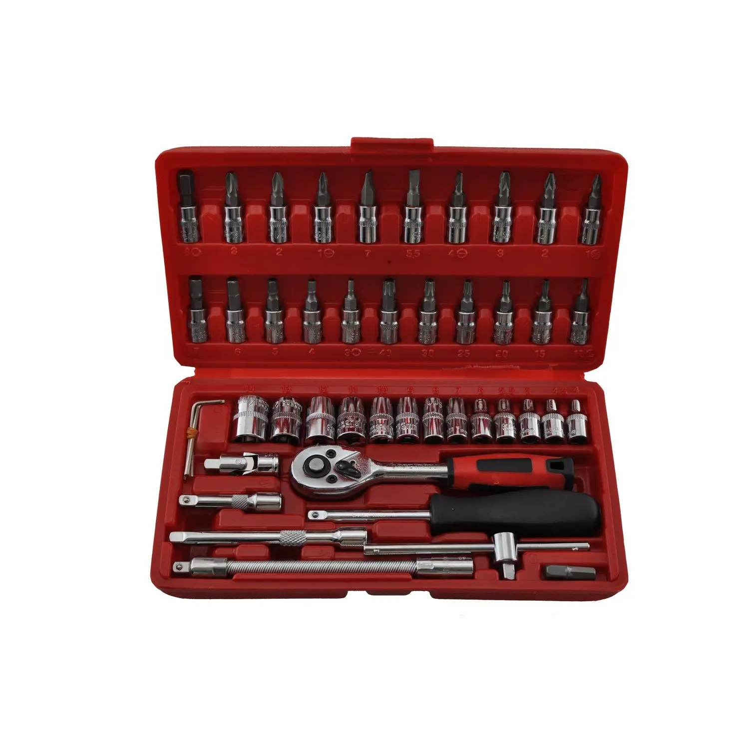 46 pcs 1/4 Set metric hex socket keys photo