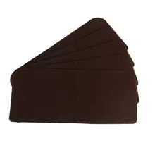 Коричневый нескладной нескользящий самоклеящийся лестницы коврика о 45x19cm-5