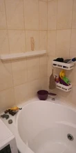 Rail-Rack Towel-Holder Storage-Shelf Bathroom Black 60cm EL65B No-Punch