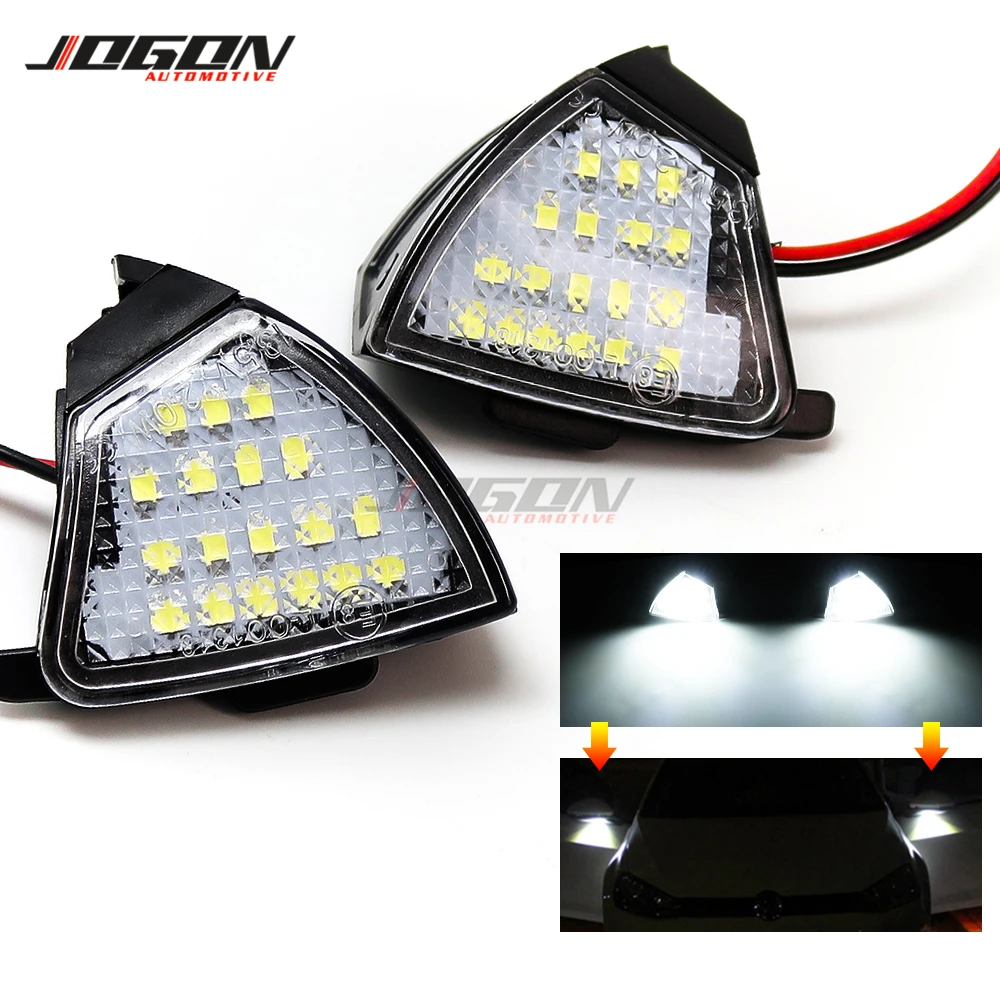 Led Side Wing Mirror Puddle Light Courtesy Lamp Trim Bulb For