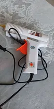 Pistola de pegamento de fusión en caliente, Pistola de Pegamento Caliente de temperatura constante ajustable, barras de pegamento de 11mm de diámetro, herramientas de reparación de manualidad casera de 110W