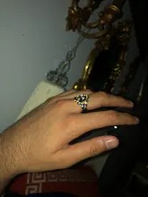 Anillo de flores esmaltado en azul y tinta chapada en oro Vintage, anillos de Signet grabados de diseño Simple para hombre, joyería gótica Punk para fiesta