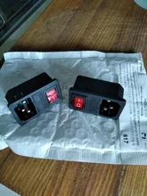 Fuse Connector-Plug Rocker-Switch Power-Socket Inlet Black Iec320 C14 Blue Green 