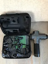 Pistola de masaje eléctrica LCD para adelgazar músculos, relajación para cuello, parte trasera del pie, pierna, hombros, pistola de masaje de percusión