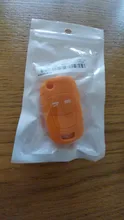 Funda de silicona para mando a distancia, 2 uds., 2 botones, funda de llave de control remoto abatible, para Vauxhall Opel