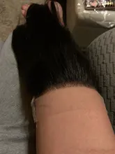 Tinashe-extensiones de pelo brasileñas con encaje transparente, accesorio capilar de cabello humano liso con cierre de malla HD, 5x5