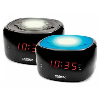 

Clock-Radio Daewoo DCR-440BK LED FM Black
