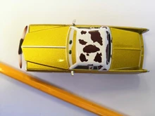 Disney Pixar-Coche de juguete de Metal fundido a presión para niños, coche de juguete de Cars 3, 2, Rayo McQueen, serie Tex Dinoco, 1:55, regalo para niños