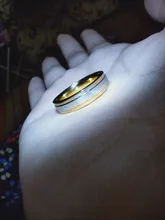 Nueva moda diseño sencillo 316 titanio Acero de hombres anillos amante pareja anillos alianza de boda de oro banda anillos para los hombres y las mujeres