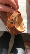 Zapatos calados de plataforma con correa en T para niños, zapatillas de princesa con hebilla, de cuero, color negro y marrón
