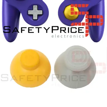 

2x JOYSTICK GAME CUBE THUMB STICKS yellow gray CONTROLLER GC