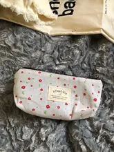 Estuches de lápices con cremallera de lona, bonitos, Kawaii, flores, árboles, flores, bolsas, suministros escolares, envío gratis