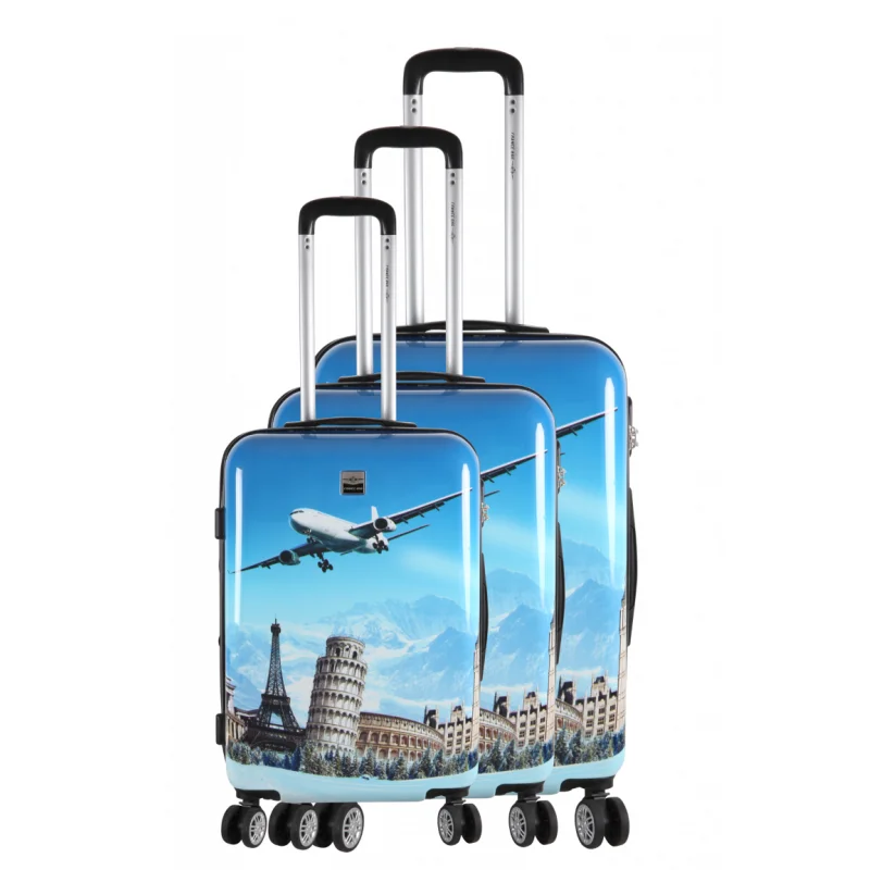 Juego de 3 maletas Diseño elegante, 4 ruedas giratorias, Equipaje de viaje  100% ABS Robusta Maleta 20 \