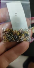 Anilla de Metal de rodio dorado de 3-16mm, 50-200 Uds., anilla de engarce abierta trabillas individuales, anillos abiertos, suministros para joyería DIY, accesorios hechos a mano