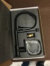 Rozin-Grifo negro mate para cocina, boquilla rociadora de rotación de 360 grados, mezclador montado en cubierta, para fregadero de cocina, frío y caliente