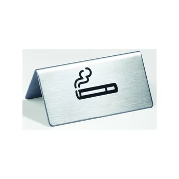 

Table information plate smoker, metal desktop