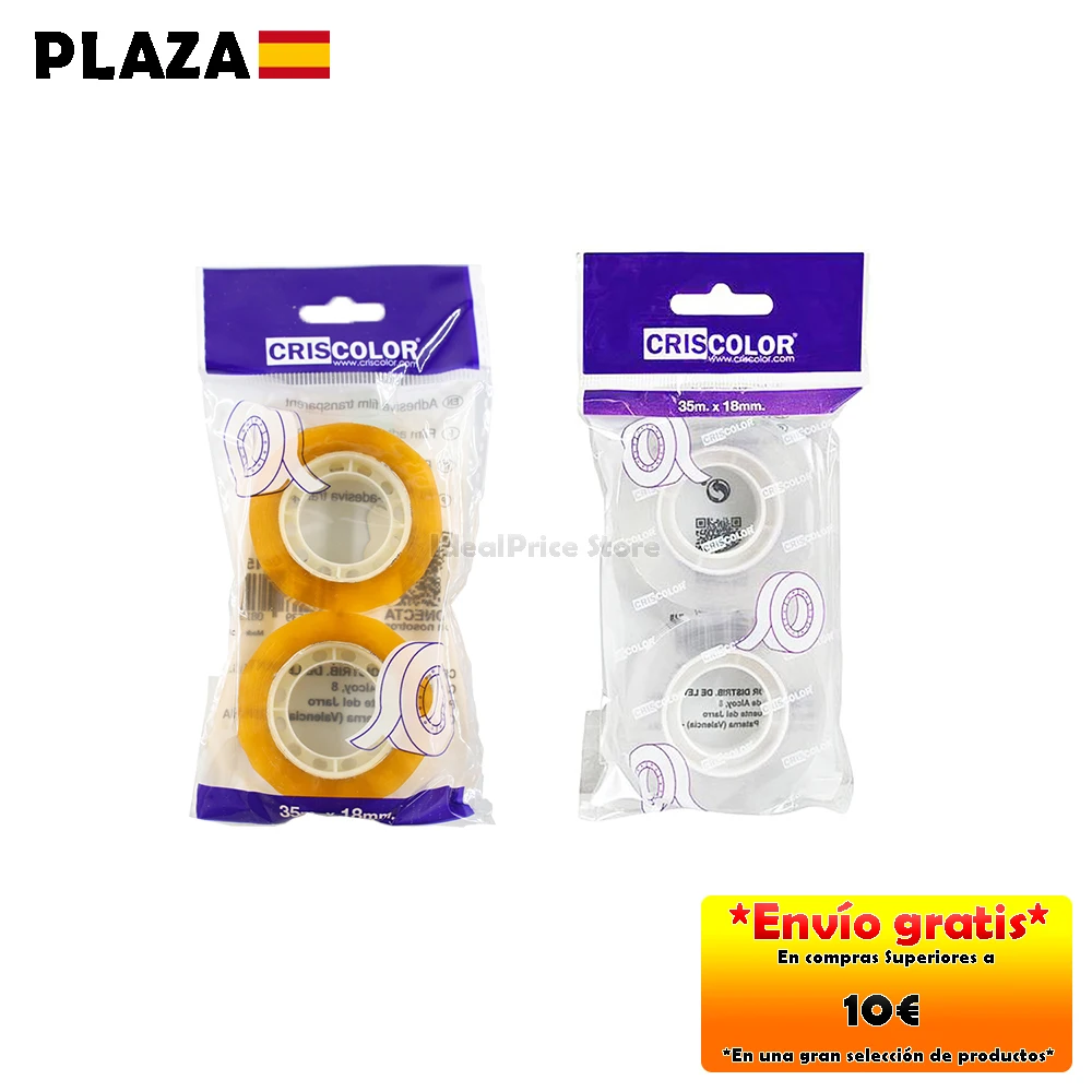 Barato Pack 2 pcs Cinta Adhesiva , fixo, Cinta adhesiva celo, Uso en la Escuela o en el Hogar k186oOgLw