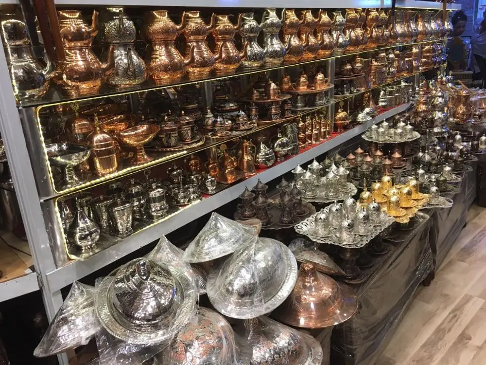 Медный самовар большой размер чайник медная гравировка узорчатый высокое