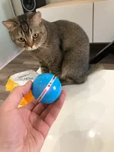 Automatic Smart Cat Toys Ball Interactive Catnip USB Rechargeable Self Rotating Colorful