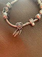 Nuevo 925 Plata niño niña de copo de nieve cazador de sueños de plumas oso zorro estrella del cielo cuentas Original pulsera de abalorios Pandora para manualidades joyería