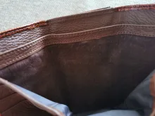 HH-cartera corta de piel auténtica de cocodrilo para mujer, cierre con cremallera, bolso pequeño de gran capacidad con Piel De Becerro de cocodrilo