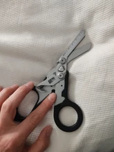 Raptor-Tijeras multifuncionales con respuesta de emergencia, con cortador de Correa y interruptor de vidrio con funda Compatible con MOLLE