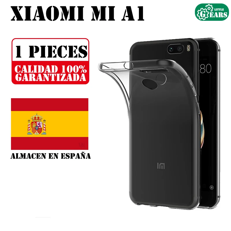 Xiaomi Mi A1 Mi 5X Funda de Silicona Transparente Ultra Delgado Carcasa de Gel TPU Proteccion AntiGolpes y Resistente Suciedad