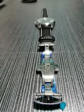 Correa de reloj de piel de ternero auténtica lisa, correa de reloj de negocios de 18mm, 20mm, 22mm y 24mm con hebilla de mariposa automática sólida