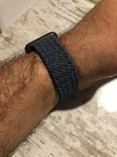 Correa de nailon trenzado para Apple watch, correa elástica de 44mm, 40mm, 38mm y 42mm, serie iWatch 3, 4, 5, se, 6