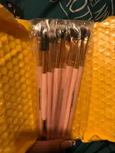 Makeup-Brushes Powder Eyeshadow Eyelash-Eyebrow Blending-Eyeliner Pink Beauty MAANGE
